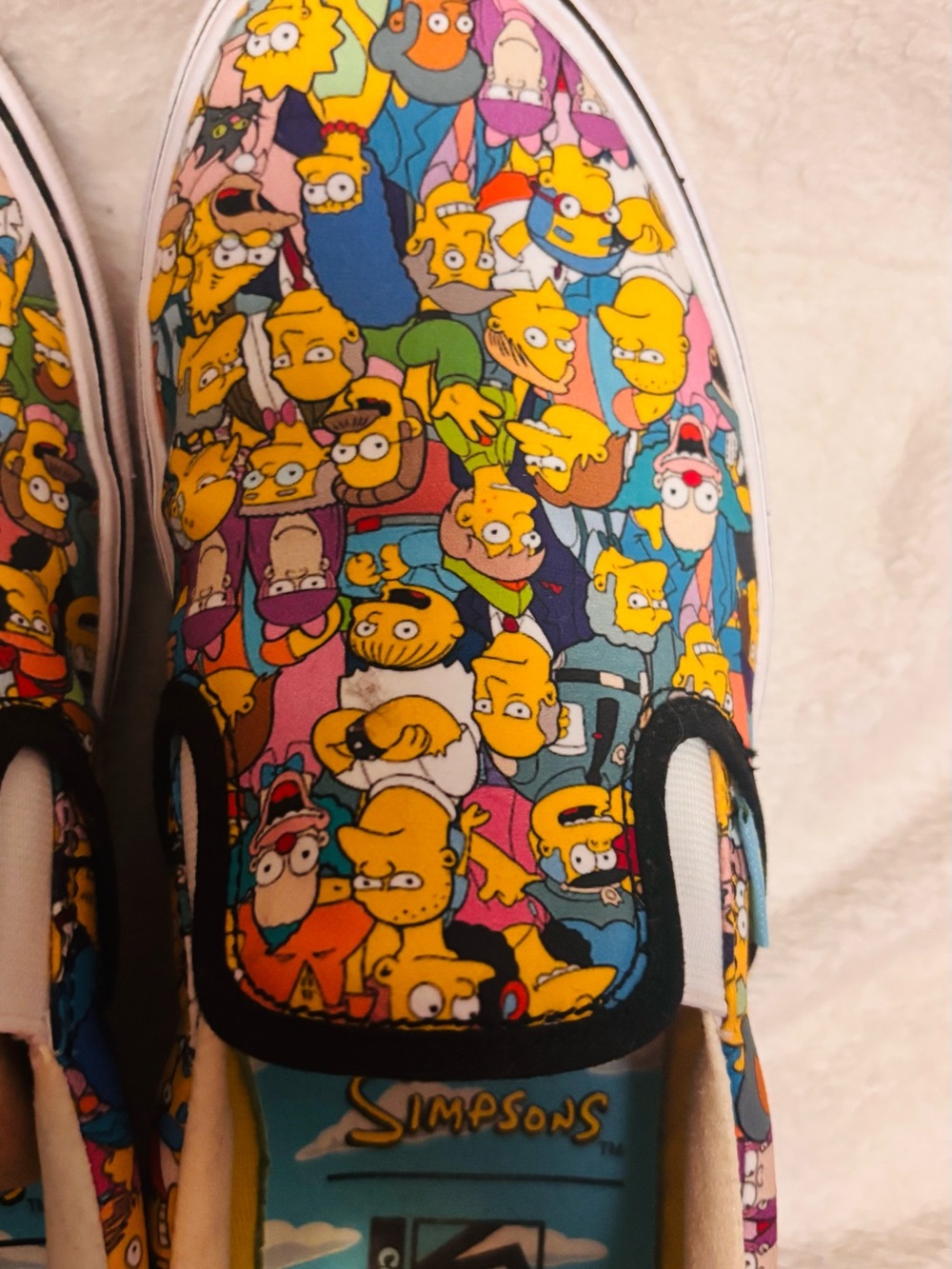 Vans Unisex Sneakers Simpson’s Cartoon Print Eoman’s Size 8, Men’s 6.5 NWOT - Picture 10 of 10